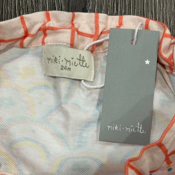 NWT Miki Miette Rainbow Ruffle Bloomers, Size 24M - Picture 3 of 5